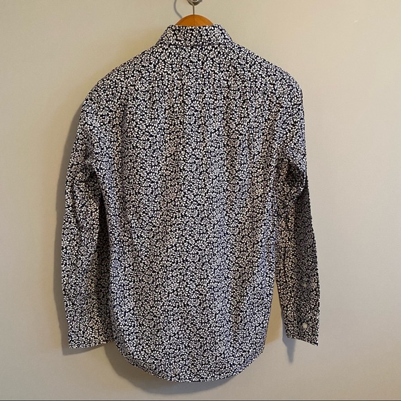 Club Monaco Mens Floral Button Down Shirt Japanese Fabric Slim Fit Size XS - Picture 3 of 9